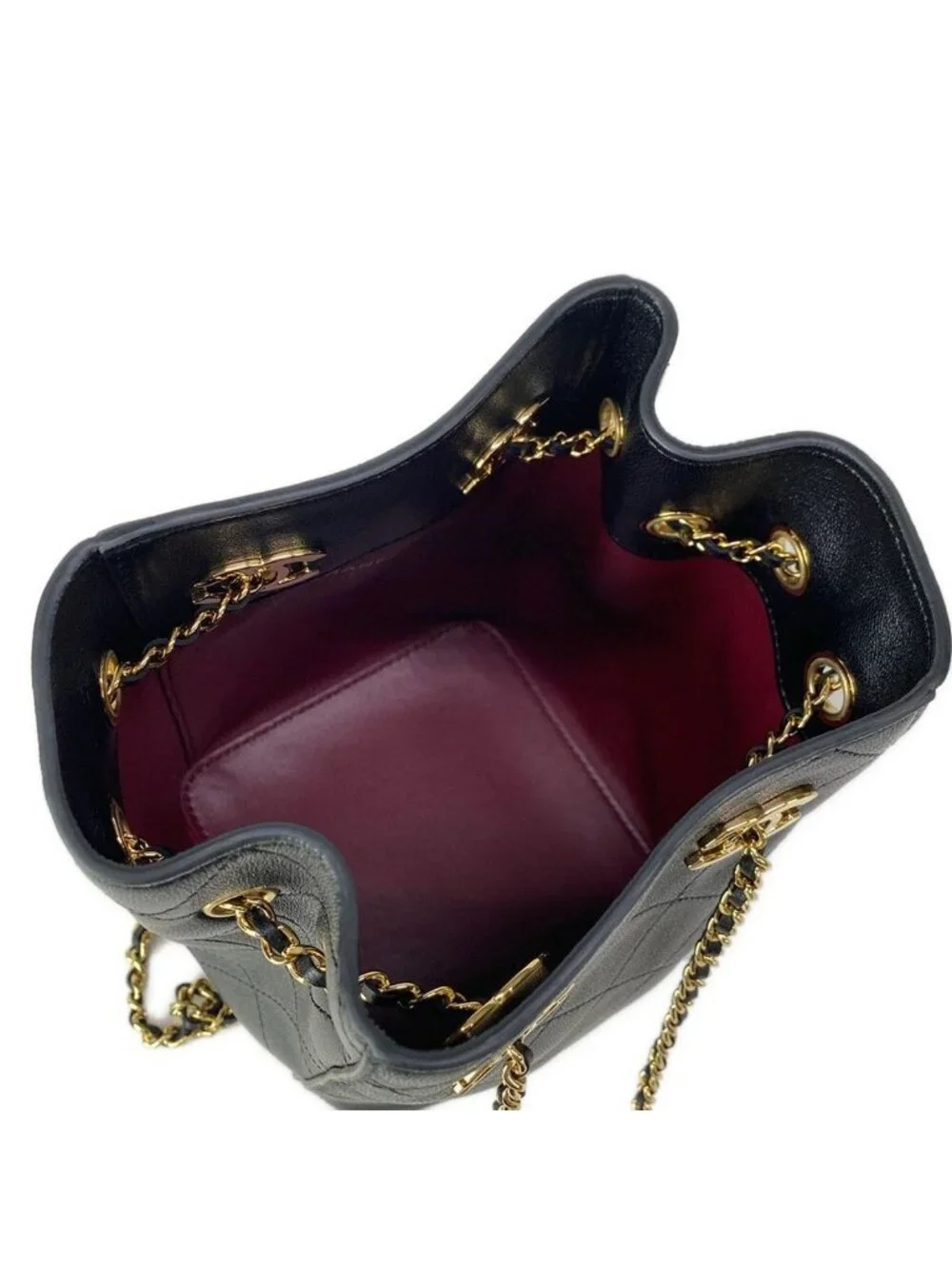 Chanel Shoulder Bag Quilted Black Lambskin
